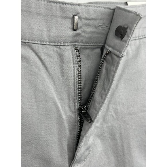 Style & Co Mid Rise Eyelet-Trim Womens Capri Pants Size 12 Gray New - Picture 2 of 11